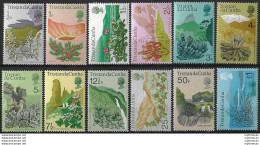 1972 Tristan Da Cunha Plants And Birds 12v. MNH SG N. 158/79 - Andere & Zonder Classificatie