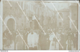 Bz239 Cartolina Fotografica Processione S.antonio Localita' Sconosciuta - Autres & Non Classés