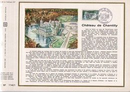1969 DOCUMENT FDC CHATEAU DE CHANTILLY OISE - Documents Of Postal Services