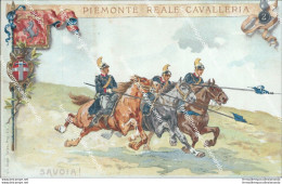 Ca180 Cartolina Militare Piemonte Reale Cavalleria  Www1 1 Guerra - Régiments