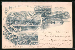 Lithographie Eibsee, Hotel Am Ufer, Ludwigs-Insel  - Other & Unclassified