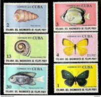 1301  Butterflies - Fishes - Shells  Yv 1768-73 MNH - Cb - 2,15 - Papillons