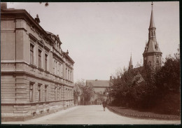 Fotografie Brück & Sohn Meissen, Ansicht Waldenburg, Strasse An Der Stadtkirche  - Orte