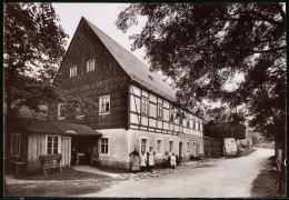 Fotografie Brück & Sohn Meissen, Ansicht Rehefeld, Strasse Vor Biedermanns Gasthaus  - Orte