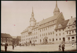 Fotografie Brück & Sohn Meissen, Ansicht Rosswein, Marktplatz Mit Klosterkeller & Geschäftshaus Der Ortskrankenkasse  - Plaatsen