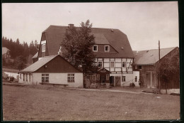 Fotografie Brück & Sohn Meissen, Ansicht Oberbärenburg, Gasthof Fritzsche  - Plaatsen