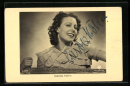 AK Schauspielerin Carola Höhn Lächelt Herausfordernd, Original Autograph  - Actors