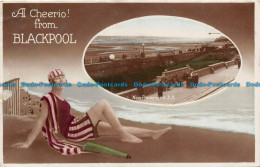 R134538 A Cheerio From Blackpool. New Promenade. S. S. The Milton Series. Woolst - World