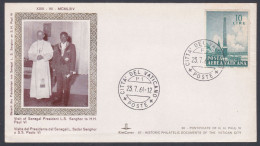 Vatican City 1964 Private Cover Pope Paul VI, President L.S. Senghor, Senegal, Christianity, Christian, Religion - Storia Postale