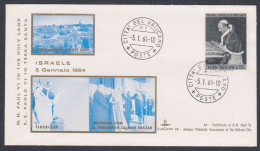 Vatican City 1964 Private Cover Pope Paul VI, Visit To Holy Lands, Israel, Palestine, Jerusalem, Christianity, Christian - Covers & Documents