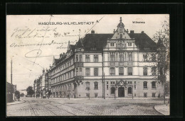 AK Magdeburg-Wilhelmstadt, Strassenpartie Mit Wilhelma  - Magdeburg