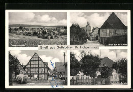 AK Gottsbüren /Kr. Hofgeismar, Gesamtansicht, Kirche Und Schule  - Hofgeismar