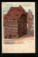 Künstler-AK Karl Mutter: Nürnberg, Strasse Am Dürerhaus  - Mutter, K.
