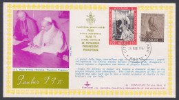 Vatican City 1967 Private Cover Pope Paul VI, Progress, Development, Christianity, Christian, Catholic Church - Brieven En Documenten