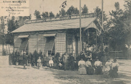 Asnières (92 Hauts De Seine) Carte Publicitaire Albert Michaux Constructeur De Maisons Démontables 81 Av. De Courbevoie - Asnieres Sur Seine