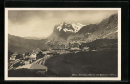 AK Kleine Scheidegg, Panorama Mit Wetterhorn  - Sonstige & Ohne Zuordnung