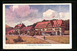 Künstler-AK Feldberg /Schwarzwald, Hotel Feldbergerhof  - Feldberg