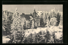 AK Oybin, Gasthof Töpferbaude Im Schnee  - Oybin