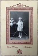 Photo Format CDV D’une Petite Fille En 1938 Par P Matran Photographe à BRUXELLES - Personnes Anonymes