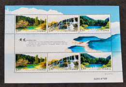 China Huanglong Scenic Area 2009 Lake Tree Pond Waterfall Tourism (sheetlet) MNH - Unused Stamps