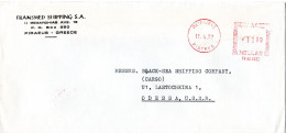 L79438 - Griechenland - 1977 - 11Dr Freistpl A Bf PEIRAIEUS -> ODESSA (UdSSR) - Lettres & Documents