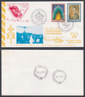 Vatican City 1975 Private Carried Cover Pope Paul VI, Helicopter Flight To Castel Gandolfo, Aircraft, Christianity - Lettres & Documents