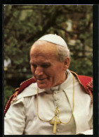 AK Papst Johannes Paul II. Im Weissen Ornat Und Goldener Kreuzkette  - Popes