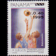 PANAMA 1995 - Scott# 817 Basketball Surch. 40c MNH - Panamá