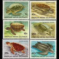 PAPUA NEW GUINEA 1984 - Scott# 592-7 Turtles Set Of 6 MNH - Papua-Neuguinea