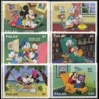 PALAU 1997 - Scott# 441-6 Disney Lets Read Set Of 6 MNH - Palau
