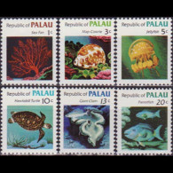 PALAU 1983 - Scott# 9-14 Marine Life 1-20c MNH - Palau