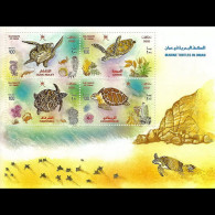 OMAN 2002 - Scott# 439e S/S Turtles MNH - Omán