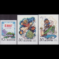 NORTH KOREA 1997 - Scott# 3685-7 Tiger Year Set Of 3 MNH - Corée Du Nord