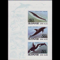 NORTH KOREA 1992 - Scott# 3152B S/S Marine Life Imp. MNH - Korea (Nord-)