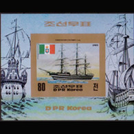 NORTH KOREA 1983 - Scott# 2306A S/S Columbus Ship Imp. MNH - Corée Du Nord