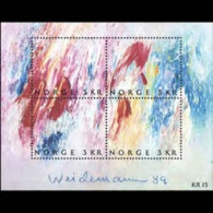 NORWAY 1989 - Scott# 947 S/S Paintings MNH - Unused Stamps