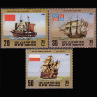 NORTH KOREA 1983 - Scott# 2302-4 Old Ships Set Of 3 MNH - Corée Du Nord