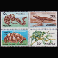 NIGERIA 1986 - Scott# 484-7 Reptiles Set Of 4 MNH - Nigeria (1961-...)