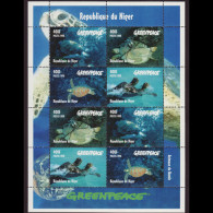 NIGER 1998 - Scott# 976A Sheet-Turtles MNH - Níger (1960-...)