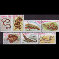 NICARAGUA 1982 - #1195-7+C1034-7 Reptiles Set Of 7 MNH - Nicaragua