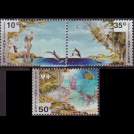 NETH.ANTILLES 1994 - Scott# 727-9 Wildlife 10-50c MNH - Curaçao, Antilles Neérlandaises, Aruba