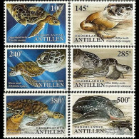 NETH.ANTILLES 2004 - Scott# 1045-50 Turtles Set Of 6 MNH - Curacao, Netherlands Antilles, Aruba