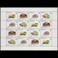 MONACO 1991 - Scott# 1781B Sheet-Tortoises MNH - Ongebruikt