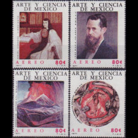 MEXICO 1971 - Scott# C381-4 Paintings 80c MNH - Mexique