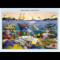 NEVIS 1995 - Scott# 934 Sheet-Marine Life MNH - St.Kitts Und Nevis ( 1983-...)