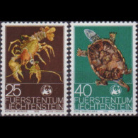 LIECHTENSTEIN 1976 - Scott# 583-4 WWF-Wildlife 25-40r MNH - Ongebruikt