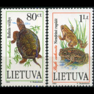 LITHUANIA 1993 - Scott# 473-4 Endang.Species Set Of 2 MNH - Lituanie