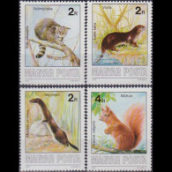 HUNGARY 1986 - Scott# 3035-8 Wildlife 2-4f MNH - Nuevos