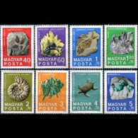 HUNGARY 1969 - Scott# 1990-7 Fossils Set Of 8 MNH - Unused Stamps