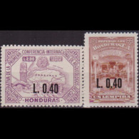 HONDURAS 1965 - Scott# C354-5 Buildings Etc.Surch 40c MNH - Honduras